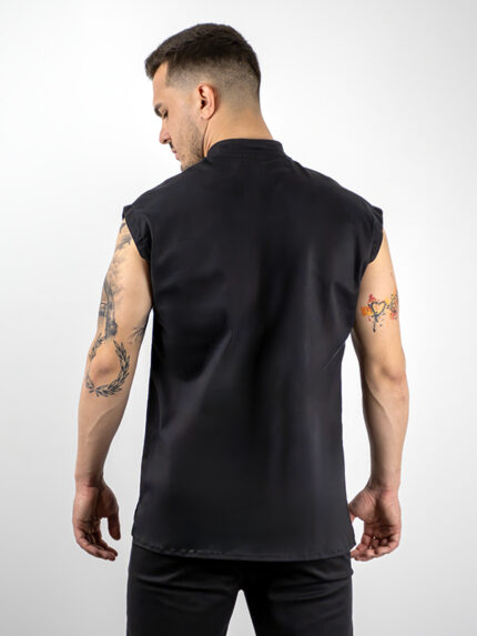 ΠΟΥΚΑΜΙΣΟ Αμάνικο Oversized με λοξό κούμπωμα