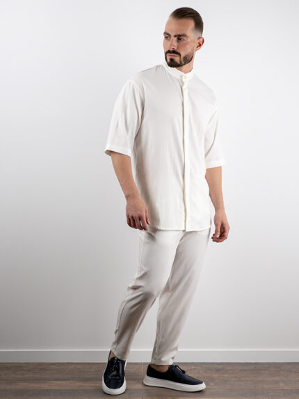 Παντελόνι Jogger Loose Fit Lino & Πουκάμισο Overshirt Lino