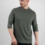 T-SHIRT Καλαμπόκι μονόχρωμο με 3/4 μανίκι