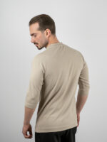 T-SHIRT Καλαμπόκι μονόχρωμο με 3/4 μανίκι
