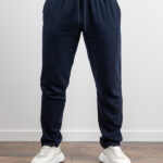 Παντελόνι Jogger Loose Fit Λινό Μπλέ