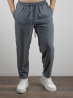 Παντελόνι Jogger Loose Fit & Πουκάμισο 3/4 Μανίκι Γκρί