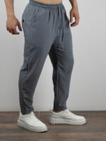 Παντελόνι Jogger Loose Fit & Πουκάμισο 3/4 Μανίκι Γκρί