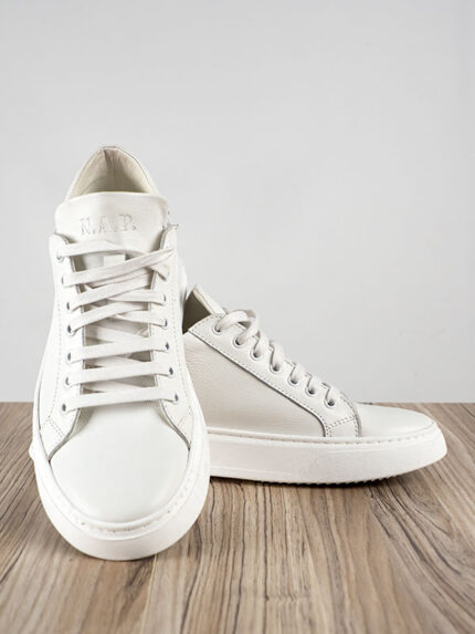 Παπούτσι Δερμάτινο άνετη Γραμμή Λευκό