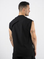 Πουκάμισο Αμάνικο Overzised Μάυρο