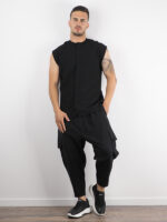 Πουκάμισο Αμάνικο Overzised Μάυρο