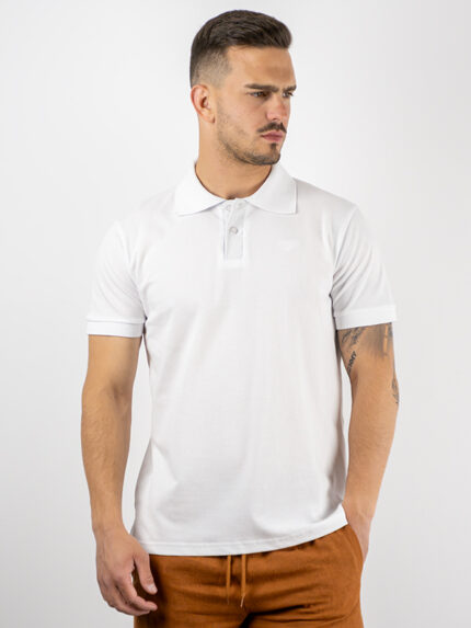 T-Shirt Polo Μονόχρωμη Regular Fit