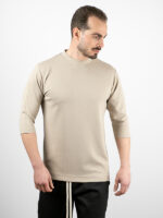 T-Shirt Καλαμπόκι Μονόχρωμο 3/4 Μανίκι