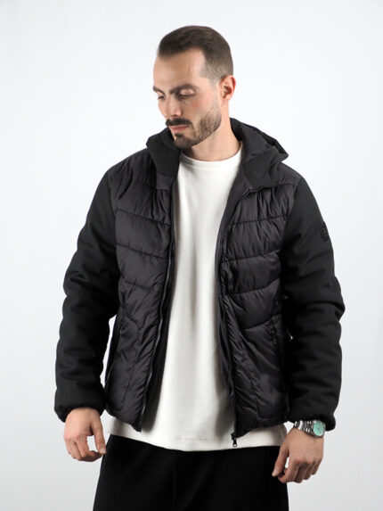 Μπουφάν Regular Fit & Κουκούλα Μεσάτο