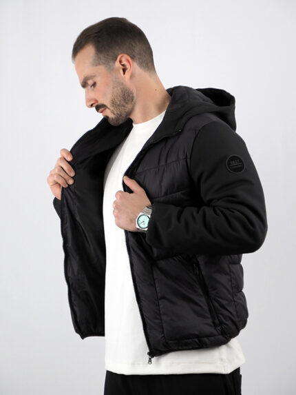 Μπουφάν Regular Fit & Κουκούλα Μεσάτο