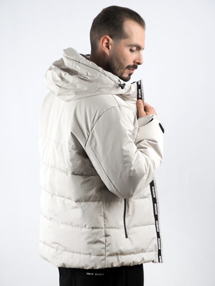 Μπουφάν Regular Fit & Kουκούλα Μεσάτο