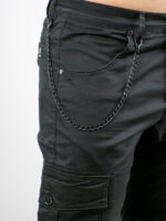 Cargo Slim Fit & Λάστιχο Μαύρο