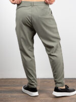 Παντελόνι Jogger Loose Fit & Πουκάμισο Neckless Λαδί
