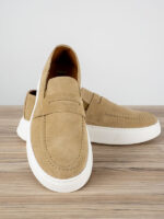 Παπούτσι Δερμάτινο άνετη Γραμμή Μπέζ