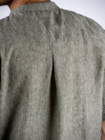 T-Shirt Μάο Μονόχρωμη Regular Fit Λαδί