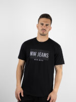 T-Shirt nw Jeans Regular Μαύρο