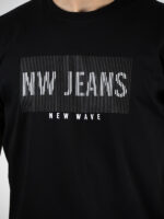 T-Shirt nw Jeans Regular Μαύρο