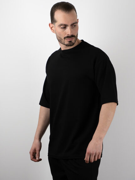 T-Shirt Oversized Μαύρο