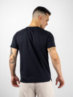 T-Shirt Slim Fit Mονόχρωμο Μαύρο
