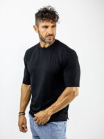 T-Shirt Modal Regular Fit Μαύρο