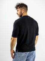 T-Shirt Modal Regular Fit Μαύρο