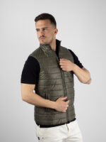 Μπουφάν Αμάνικο Basic Λαδί