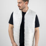 Μπουφάν Αμάνικο Shinny Λευκό