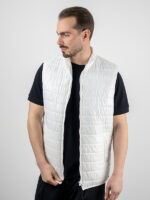 Μπουφάν Αμάνικο Shinny Λευκό