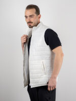 Μπουφάν Αμάνικο Shinny Λευκό