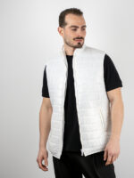 Μπουφάν Αμάνικο Shinny Λευκό