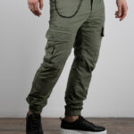 Cargo Slim Fit & Λάστιχο Λαδί