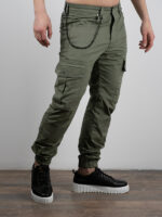 Cargo Slim Fit & Λάστιχο Λαδί