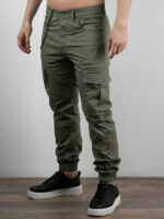 Cargo Slim Fit & Λάστιχο Λαδί