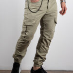 Cargo Slim Fit & Λάστιχο Μπέζ