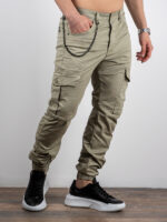 Cargo Slim Fit & Λάστιχο Μπέζ