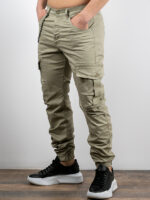Cargo Slim Fit & Λάστιχο Μπέζ