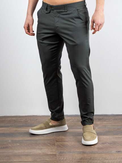 Παντελόνι Chinos Flat Finish Λαδί