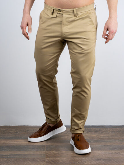 Παντελόνι Chinos Flat Finish Μπέζ