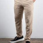 Παντελόνι Chinos Λινό Με Λάστιχο Μπέζ