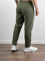 Παντελόνι Lino Jogger Loose Fit Λαδί
