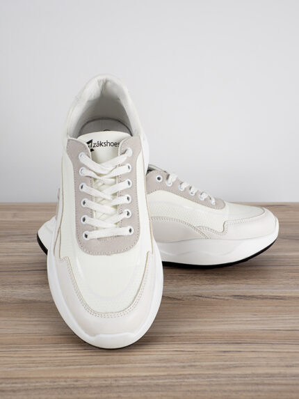 Παπούτσι Τεχνόδερμα άνετη Γραμμή Λευκό