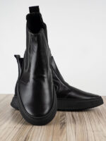 Παπούτσι Δερμάτινο άνετη Γραμμή Μαύρο