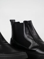 Παπούτσι Δερμάτινο άνετη Γραμμή Μαύρο