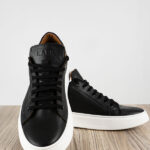 Παπούτσι Δερμάτινο άνετη Γραμμή Μαύρο