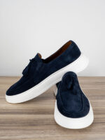 Παπούτσι Δερμάτινο άνετη Γραμμή Μπλέ