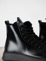 Παπούτσι Δερμάτινο άνετη Γραμμή Μαύρο