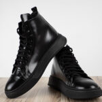 Παπούτσι Δερμάτινο άνετη Γραμμή Μαύρο