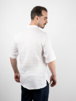 Πουκάμισο Overzised Με Μάο Γιακά Λευκό