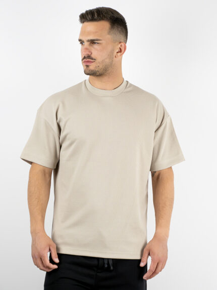 T-Shirt Καλαμπόκι Oversized Μπέζ