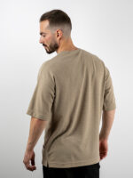 T-Shirt Oversized Βάφλα Μπέζ